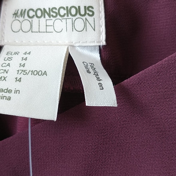 H&M burgundy dress - Picture 5 of 6